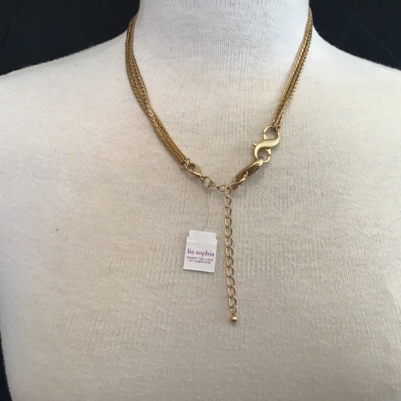 NWOT Lia Sophia “Classified” Set of 3 Detachable Necklaces(removable extender) - Picture 2 of 7